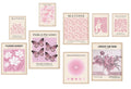 KONGSY Pink Wall Art Prints Set of 9, Abstract Matisse Exhibition Posters, Pink Wall Decor, Aesthetic Pictures Room Decor for Te