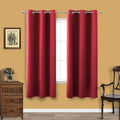 KOUFALL Red Curtains 72 Inches Long for Living Room Christmas Xmas Holiday Insulated Blackout Thermal Curtains Curtains 72 Inch 