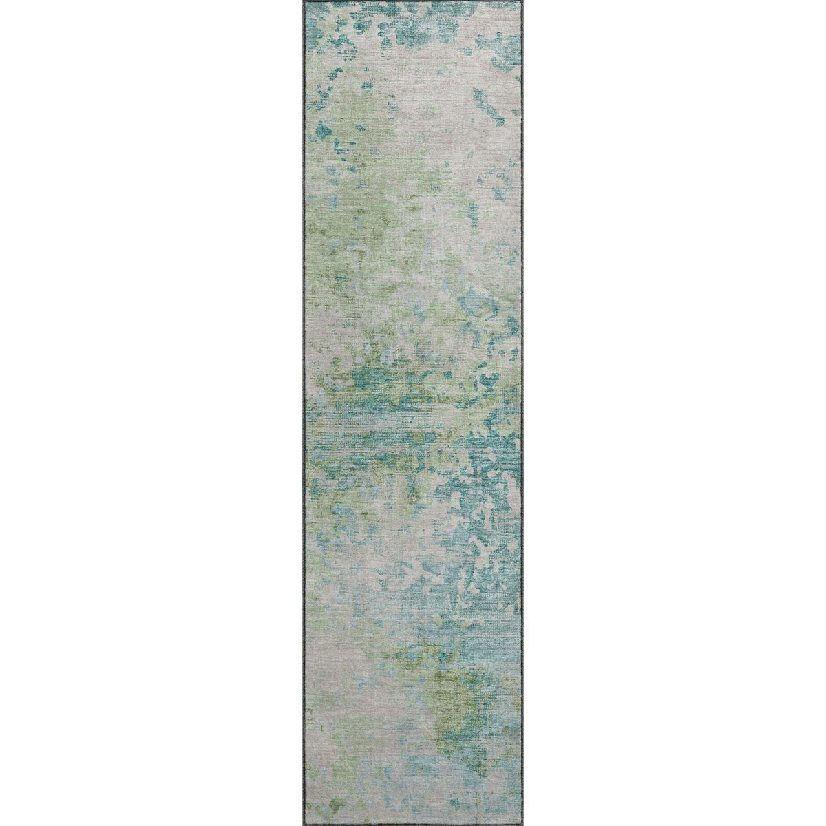 Camberly Cm5 Green Casual Rug Runner 2' 3&quot; X 7 ' 6&quot;