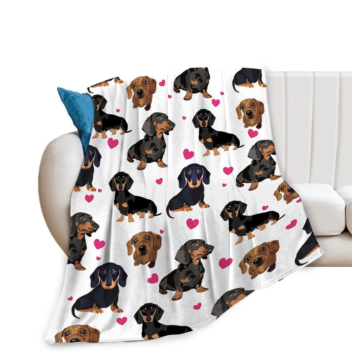 Dachshund Blanket For Girls Boys Women Gifts For Dachshund Lovers Dachshund Throw Blanket For Kids Adults Ultra Soft Cozy Fleece