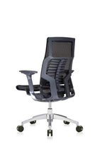 High-Back Mesh Ergonomic Executive Office Chair, Black Mesh/Charcoal Frame By Eurotech