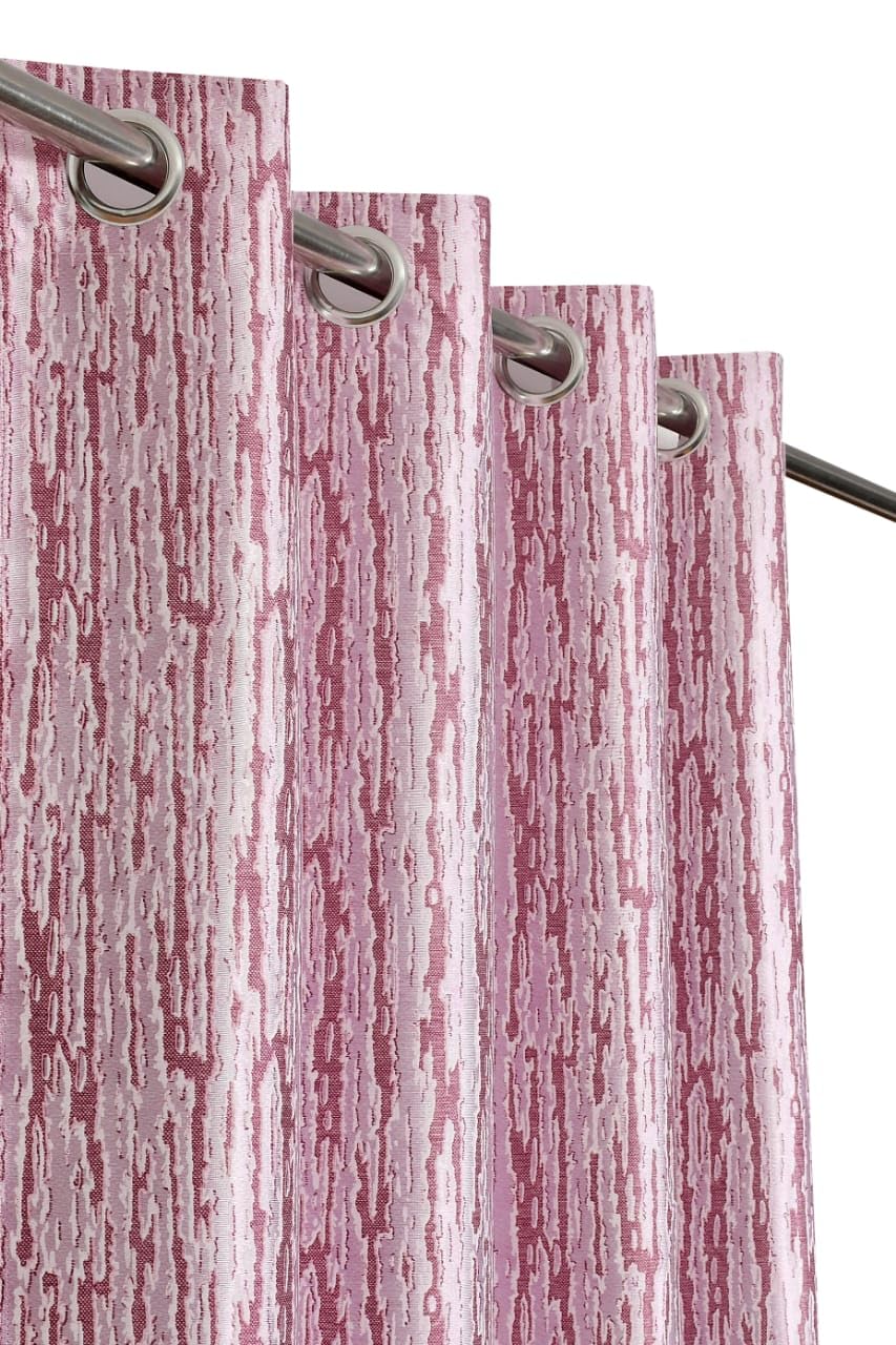 Rensum Textured 9Ft Long Door Curtain for Living Room, Tiger Print Home Office Decor Polyester Eyelet Draapes, Set of 2 Decorati