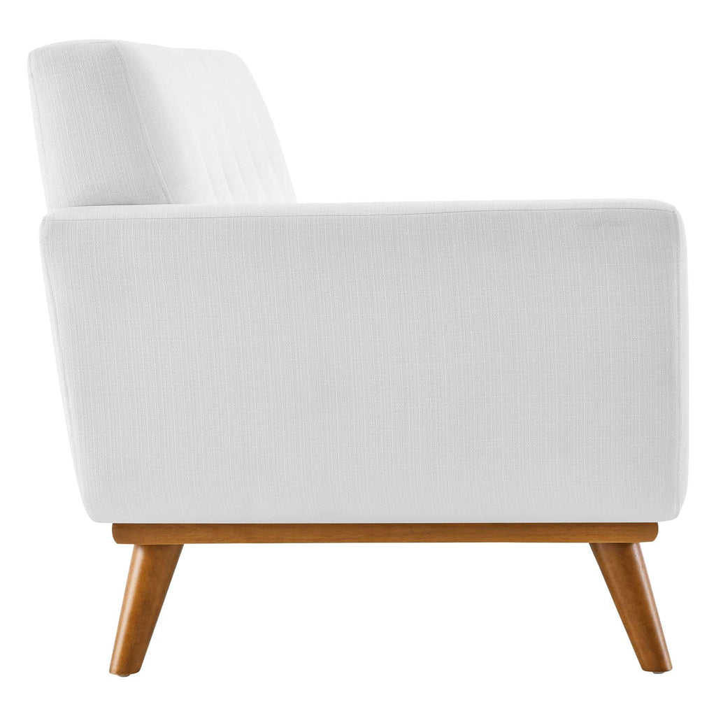 Modway Engage Upholstered Fabric Left-Arm Loveseat, White