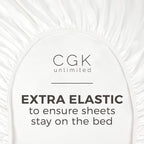 King Size Fitted Bed Sheet - Hotel Luxury Single Fitted Sheet Only - Fits Mattress Up To 16 - Extra Soft, Wrinkle Free, Breathable, And Cooling - Bottom Fitted Sheet - White Single Fitted Sheet Only