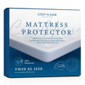 Cosy House Collection Luxury Mattress Protector - Blend Of Rayon Derived From Bamboo - College Dorm Room Essentials - Ultra Soft