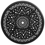 Patio Table Black 35.4"x35.4"x29.1" Cast Aluminum