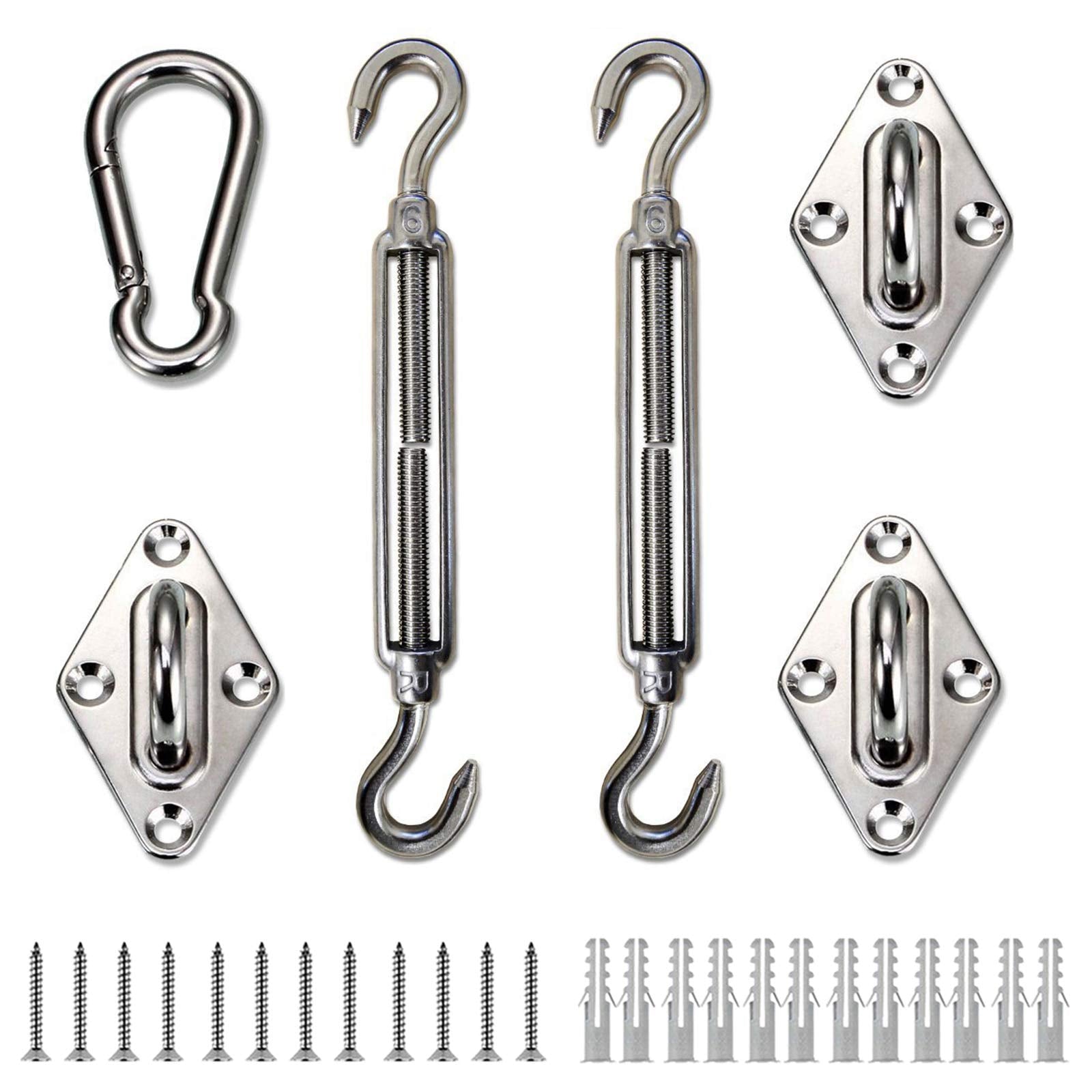 Love Story Hardware Kit 6 Inches Stainless Steel For Triangle Sun Shade Sail Installation