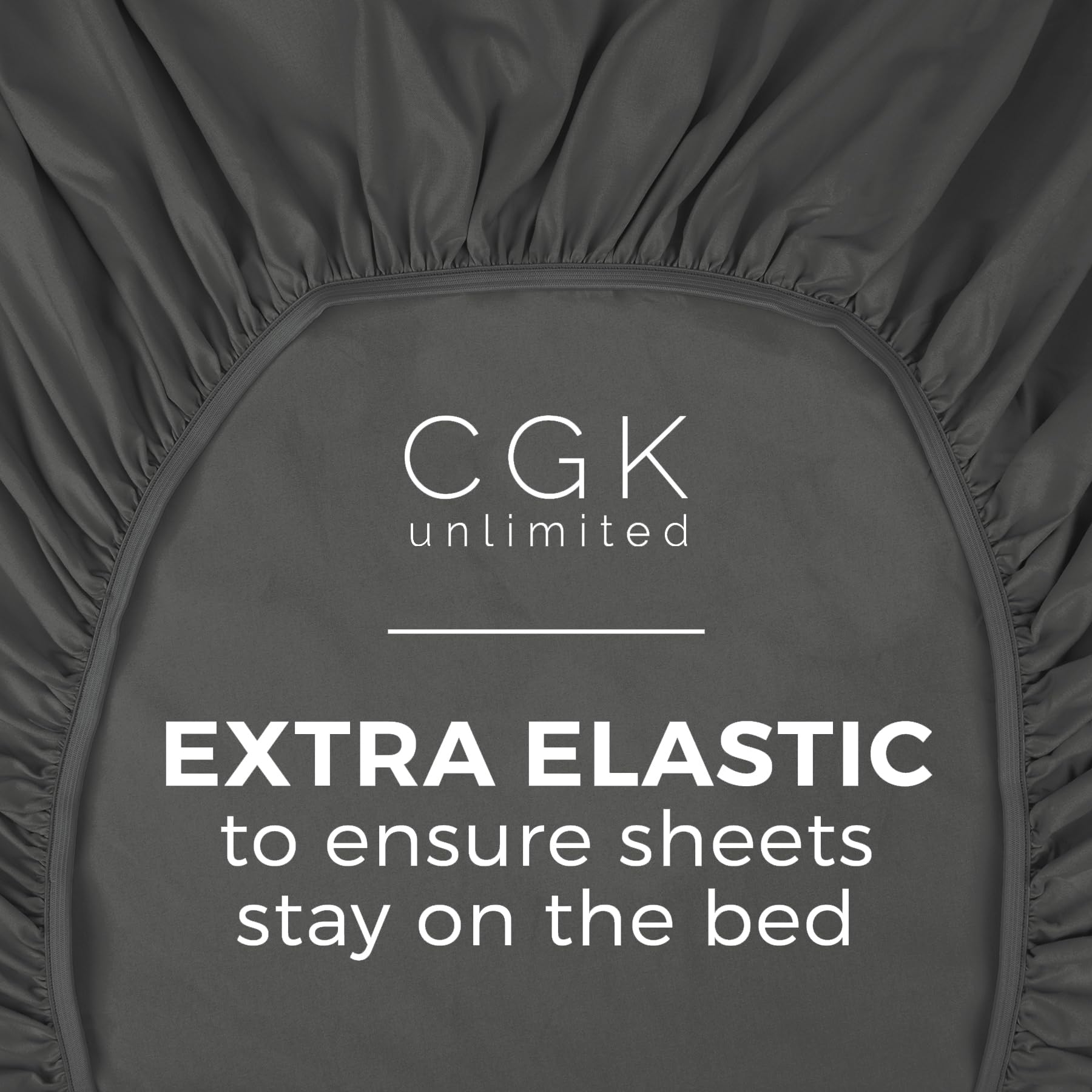 Twin Xl Size Fitted Bed Sheet - Hotel Luxury Single Fitted Sheet Only - Fits Mattress Up To 16' - Soft, Wrinkle Free, Breathable Sheet For Women, Men, Kids & Teens - Dark Grey Single Fitted Sheet