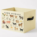 RKQIEG Farm Animals Storage Bins Box with Handles