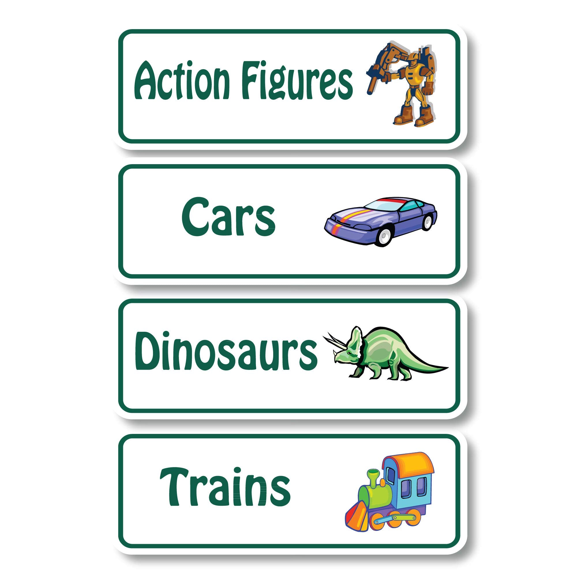 Lovable Labels Toy Bin Organization Labels 64 Pre-Printed + 8 Blank Storage Bin Stickers For Toy Storage, Toy Bin Labels Great B