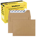 Valbox 100 Qty A6 Envelopes Self Seal 6.5 X 4.75' Brown Kraft Paper Invitation Envelopes For 4X6 Cards, Photos, Invitations, We
