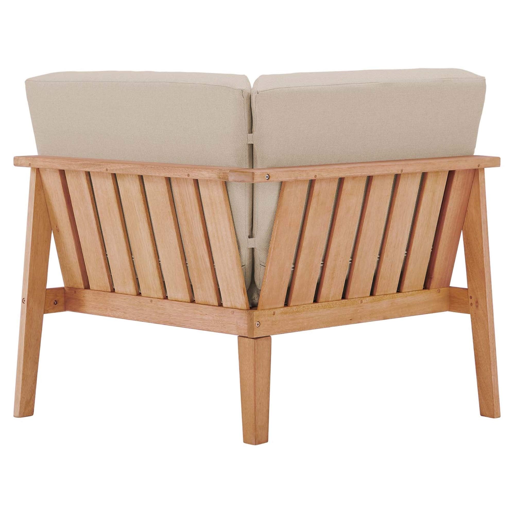 Modway Eei-3680-Nat-Tau Sedona Corner Chair, Natural Taupe