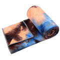 Yoga Towel,Hot Yoga Mat Towel with Grip Dots Sweat Absorbent Non-Slip for Hot Yoga, Pilates and Workout 24x72, Blue & Brown