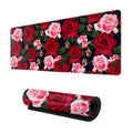 Extended Long Cute Large Mouse Pad, Vintage Roses Floral Gaming Mousepad Laptop Pad, Xl Big Full Flower Table Mat Desk Mat For D