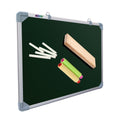 Eduway 2X2 Ft. Kunj Non-Magnetic Double-Sided Chalk Board & White Board (Combo Pack) With 1 Wooden Duster, 2 Chalk Holders, 10 N