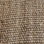 Classic Home Rugs Natural Chunky Loop Handspun Jute 5 By 8-Feet Area Rug