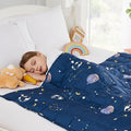 HOSUKKO Weighted Blanket - 10 lbs Navy Starry Sky Heavy Blanket - Breathable Blanket(50 * 60 inches, 10 lbs)