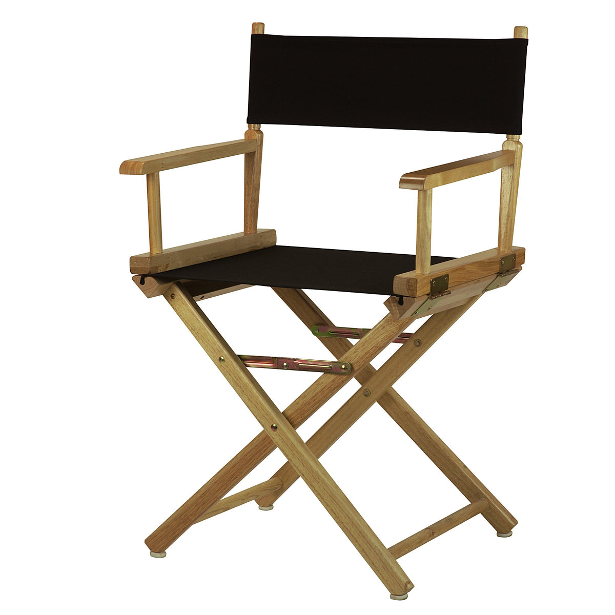 Casual Home 18&quot; Director'S Chair Natural Frame With Black Canvas