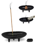 Cast Iron Incense Burner 4' L 2' H, Ideal for smudging, Incense Burning, Ritual Purpose, Decoration etc. (4' L)