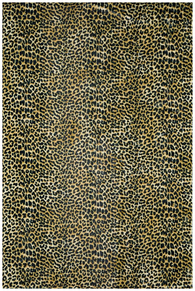 Dalyn Rugs Akina Leopard Animal Print Ak2 Faux Fur Gold 3' X 5'