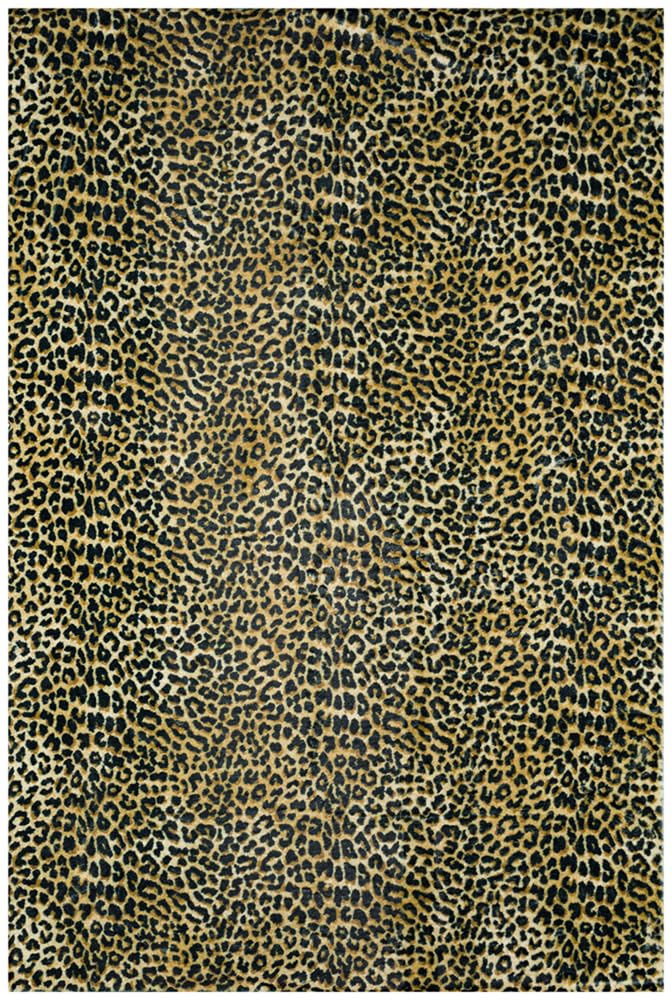Dalyn Rugs Akina Leopard Animal Print Ak2 Faux Fur Gold 3' X 5'