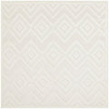 Nourison Versatile Indoor/Outdoor Ivory White 5' X Square Area Rug, Easy Cleaning, Non Shedding, Bed Room, Living Room, Dining R