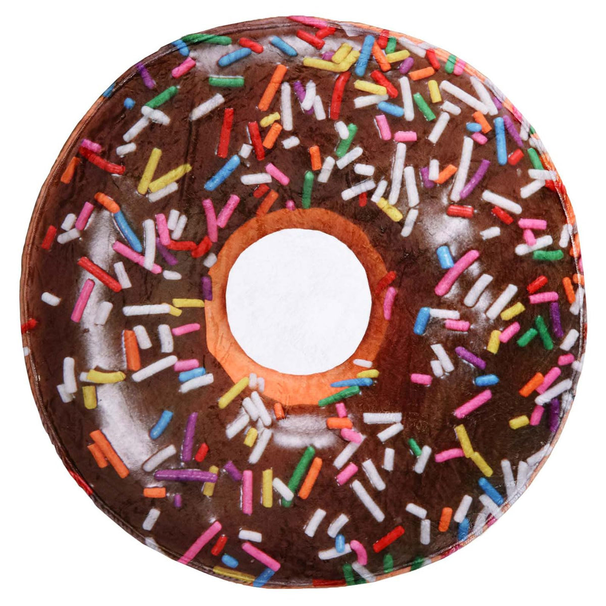 Excervent Realistic Chocolate Donut Blanket For Adults And Kids, 290 Gsm Double Sided Funny Realistic Food Blanket, Novelty Supe
