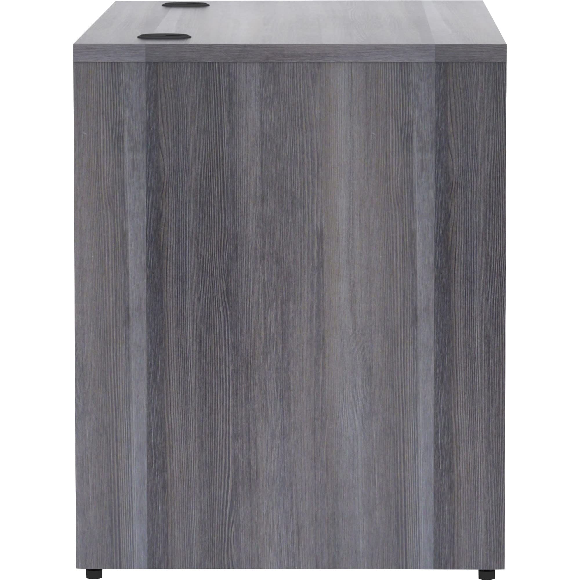 Lorell, Llr69549, Weathered Charcoal Laminate Desking Desk Shell, 1 Each