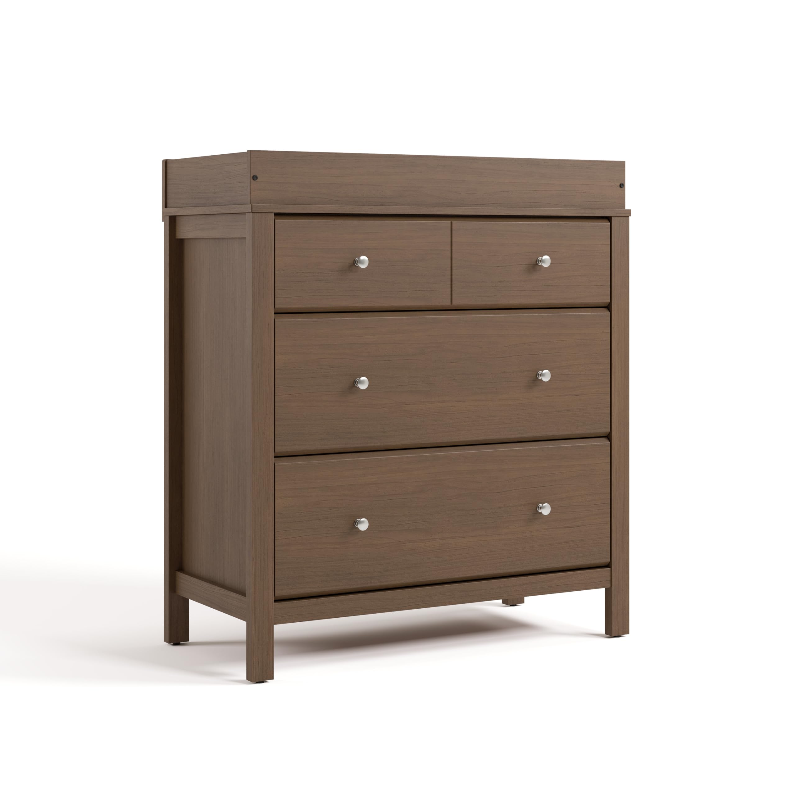 Storkcraft Horizon 3 Drawer Chest with Removable Changing Topper (Hazelnut) - GREENGUARD Gold Certified Nursery Dresser, Kids St