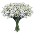LYLYFAN Babys Breath Artificial Flowers,18 Pcs Gypsophila Real Touch Flowers for Wedding Party Home Garden Decoration White