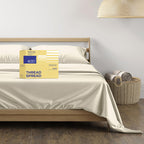 Thread Spread 100% Egyptian Cotton Sheets California King Size - 600 Thread Count 4 Pc Luxury Sheets Cal King Size, Soft, Coolin