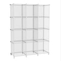 Awtatos Cube Storage Organizer, 12 Cube Shelves Bookshelf, Closet Organizers And Storage, Diy Stackable Plastic Clothes Organize