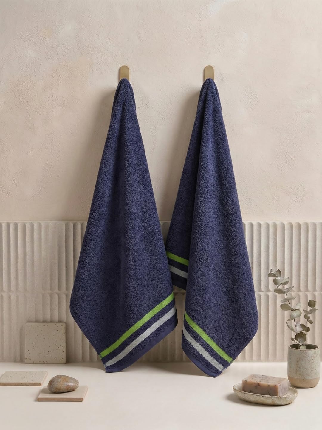 Monte Carlo Gym Towel Set 3 Piece (2 Cotton Hand Towels with 1 Bottle) | 400 GSM Soft & Quick Dry | Fitness Travel Towel Combo 4