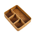 LZSGYGYP Handwoven Rattan weaving Storage,Seagrass Storage Basket for Organizing Basket with Dividers for Tea Bag,for Drawer,Dre