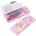 Lilybeauty Pop Up Multifunction Pencil Case For Girls Boys, Cute Cartoon Pen Box Organizer Stationery With Sharpener, Schedule,