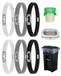 Rosaver Garbage Can Bands Cord Lord Design Adjustable Large Trash Can Rubber Bands Fits 8-33 Gallon Trash Cans Multifunction Ban