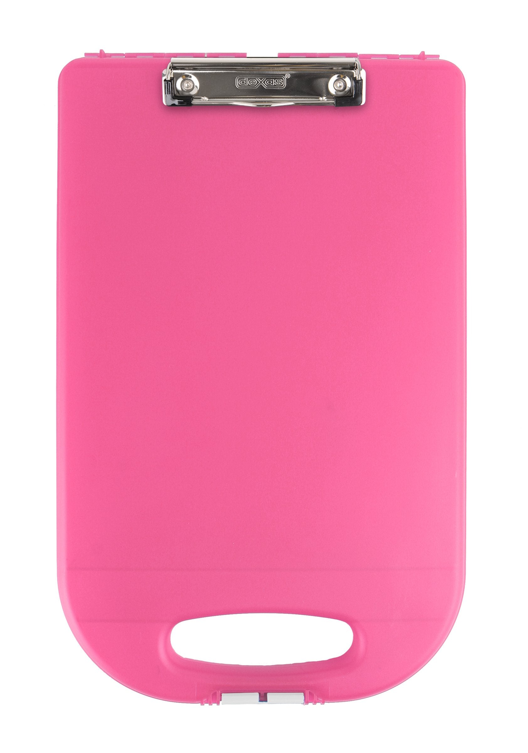 Dexas Clipcase 2 Storage Clipboard With Rounded Handle, Pink
