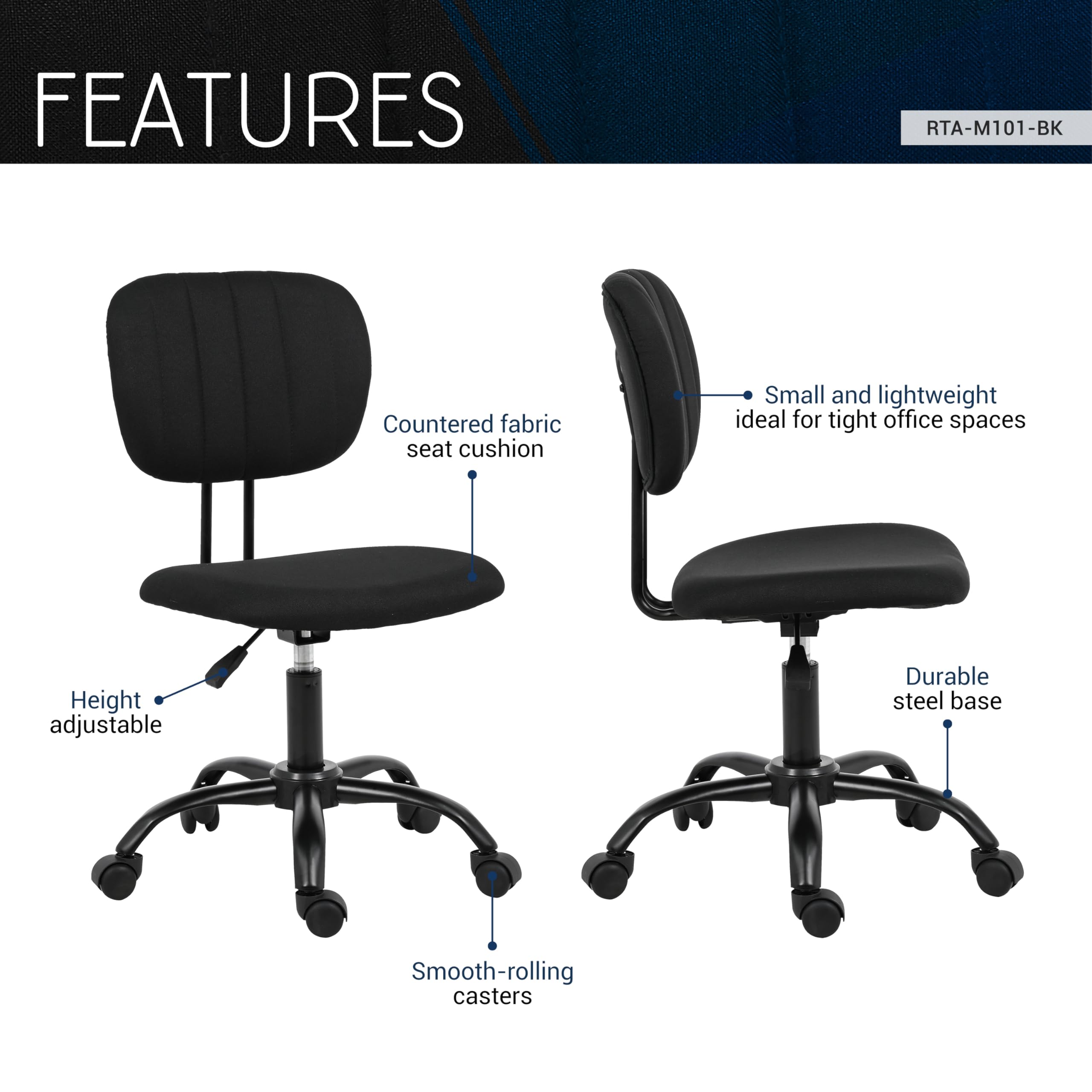 Student Mesh Task Office Chair. Color: Orange