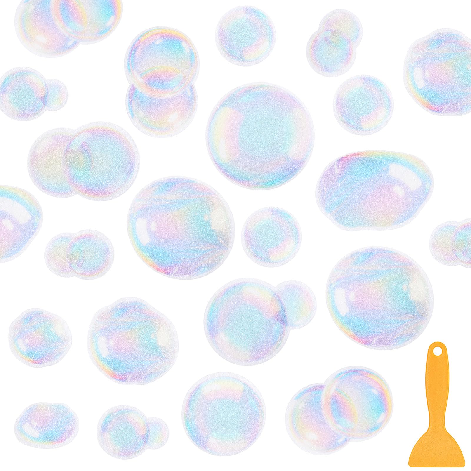 Fullhawl 30 Pcs Clear Bubble Non Slip Bathtub Stickers Colorful Bubble Anti Slip Shower Stickers Shower Floor Nonslip Sticker Ap