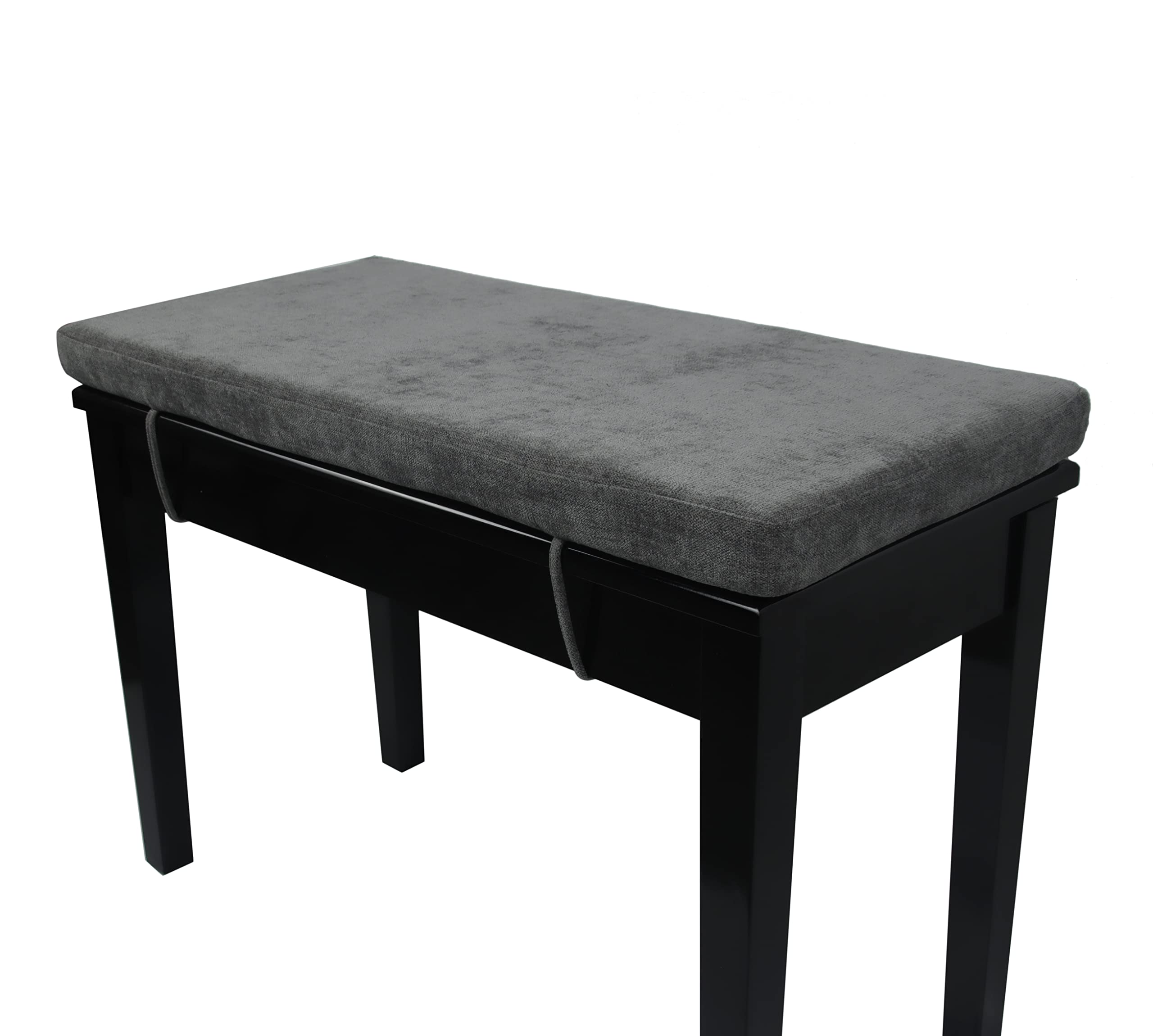 Loveboat Washable Bench Cushion, Non-Slip Bench Pad For Shoe Storage, Window, Piano, Dining 30'X14'X2' Dark Grey
