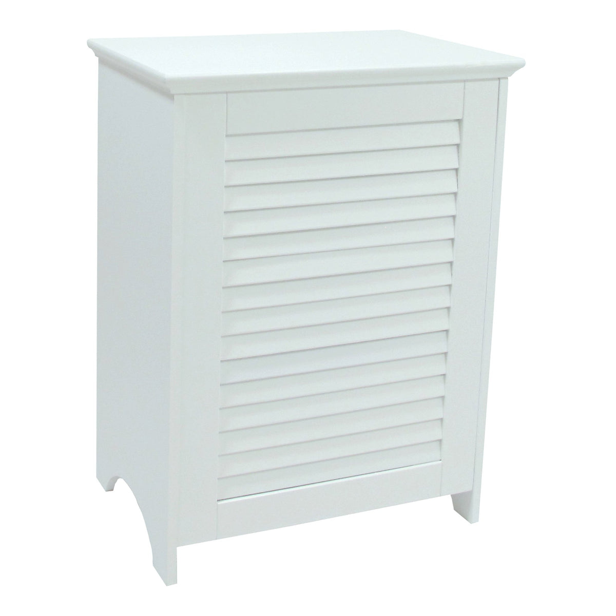 Freestanding Contemporary Laundry Hamper, Top Load Double Hinge Lid With Hinged Lid Stop, Full Size 18.5 Inch X 11.75 Inch X 24.