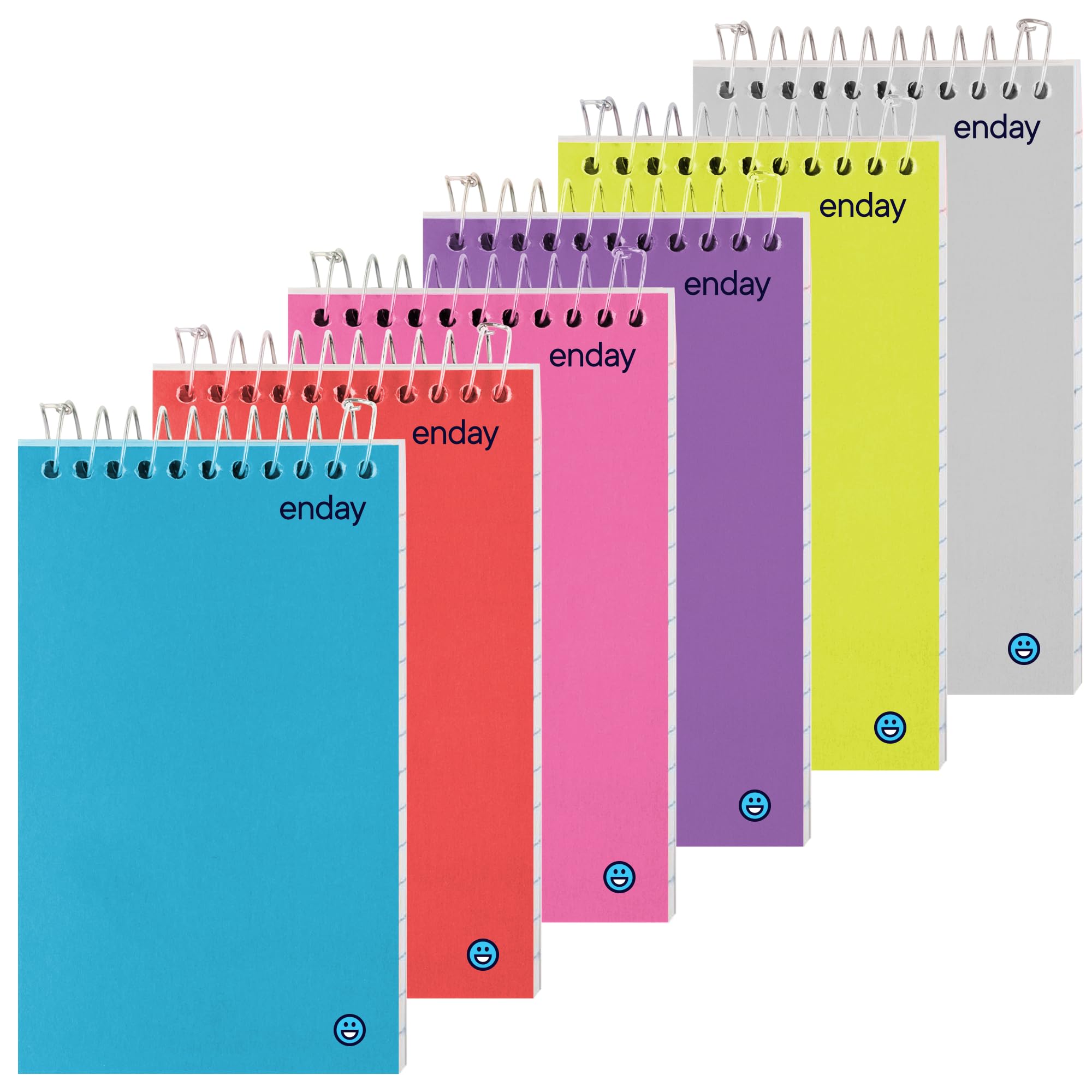 Enday Pocket Notebook, Small Notebooks 3 X 5 Top Bound Small Spiral Notebooks, Memo Pad For Home Office Accessories, 75 Sheets,