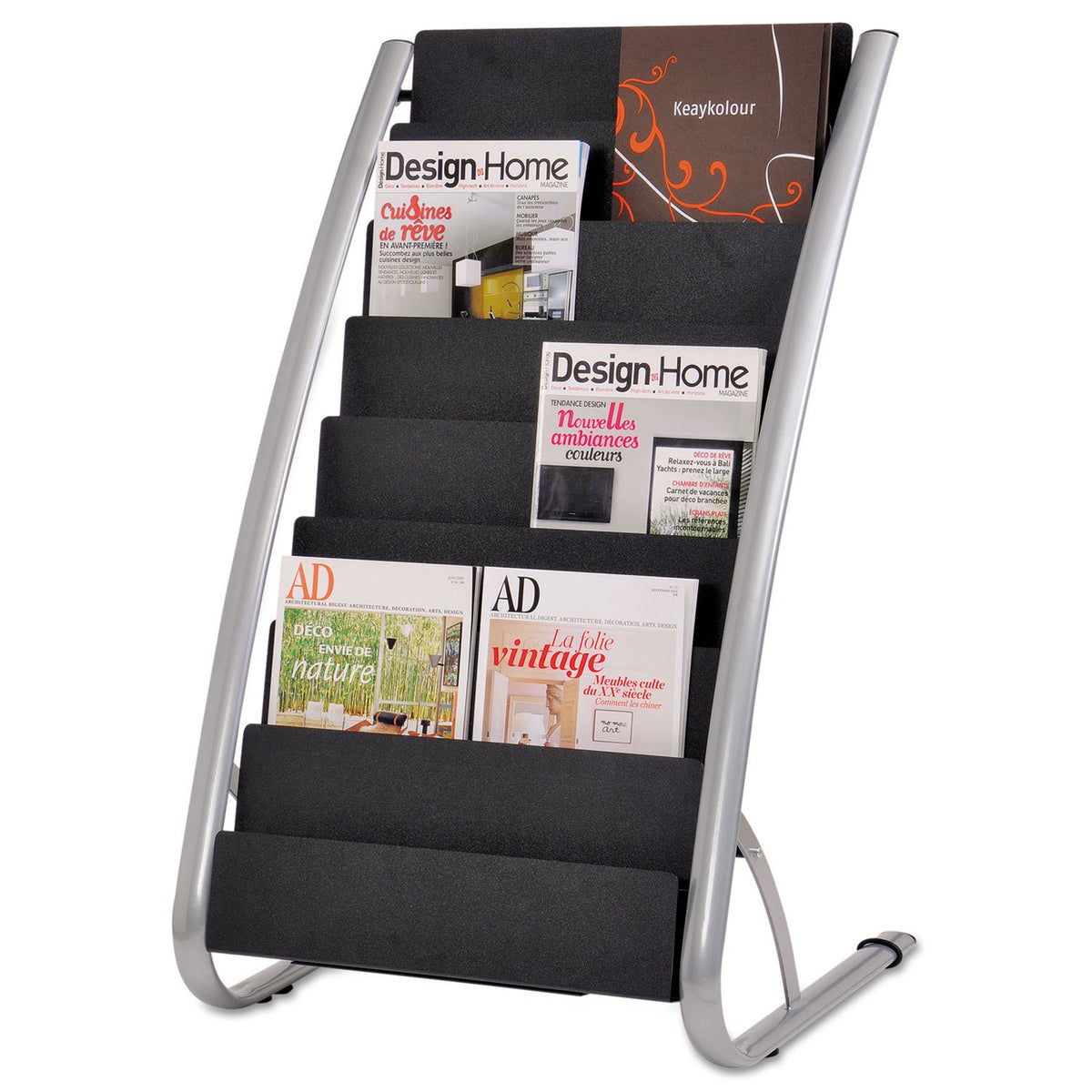 Alba 6-Pocket Vertical Literature Display Stand