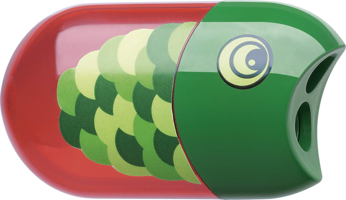 Faber Castell 183525'Fish' Double Hole Sharpener With Eraser -