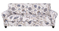 Searchi Stretch Sofa Cover Printed Couch Cover, Floral Pattern 4 Pieces Sofa Slipcover With 3 Separate Cushion Cover, Washable Furniture Protector For Living Room(Sofa, Love Flower)
