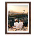 Golden State Art, 12x16 Picture Frame with Mat for 11x14 Picture or 12x16 inch without Mat, Wall Mounting (Dark Brown, 1 Pack)