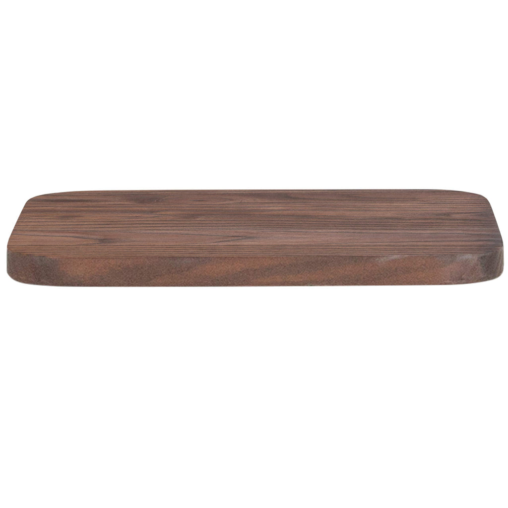 Flash Furniture Rustic Walnut Wood Seat For Colorful Metal Barstools
