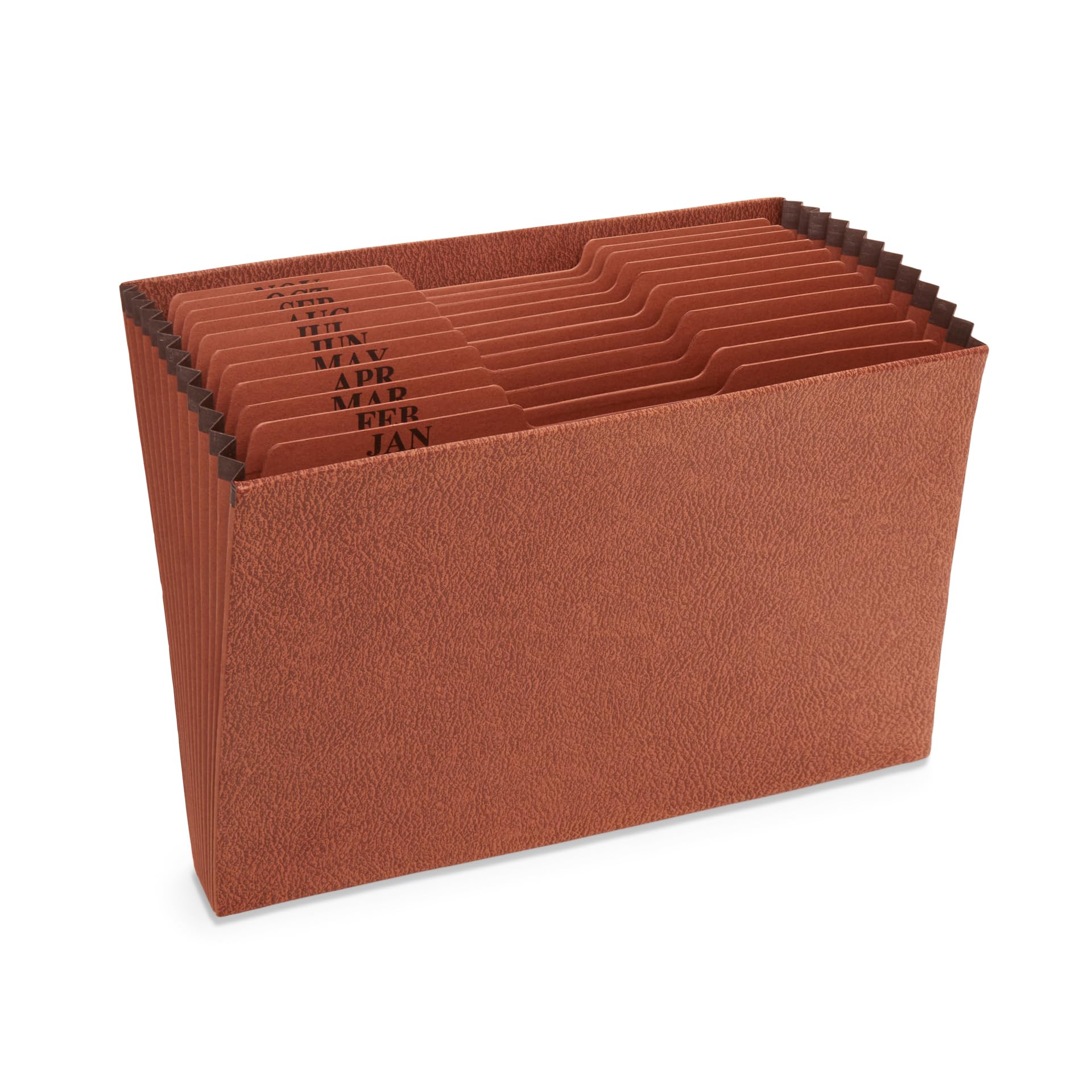 Blue Summit Heavy Duty Expanding File, Open Top, Letter Size, Monthly (Jan-Dec) Organizer, 12 Pockets