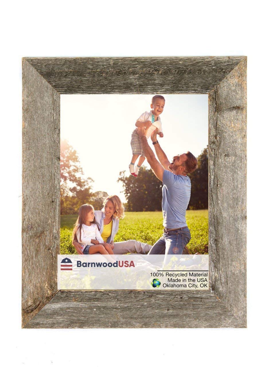 BarnwoodUSA LLC 10x13 | Made-to-Size Custom Real Reclaimed Rustic Wood Picture Photo Frames Farmhouse Barn Decor 1.5 Inch Wide P