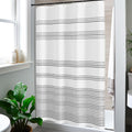 jinchan Black and White Shower Curtain Fabric Shower Curtain for Bathroom Modern Black Striped Shower Curtain Waterproof in Bath